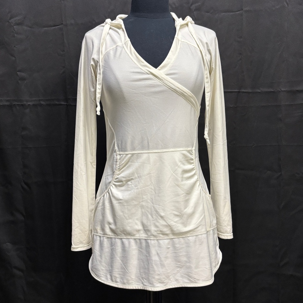 Athleta XS white Wick It Wader cover up dress